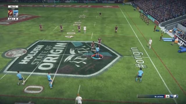 Rugby League Live 3 gameplay game 2 state of origin(no commentary throat sore) смотреть онлайн