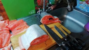 Красная рыба, как потрошить и солить,  #ГалкинTV