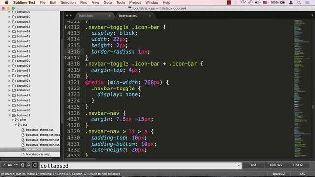 Lecture 31: Coding Button for Future Collapsible Menu