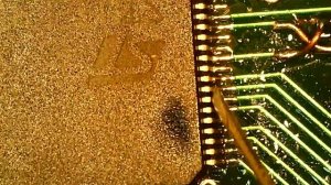 Проверка пайки LQFP144 иглой