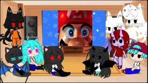FNF and Julian react to Mario reacts to Nintendo Memes 2
