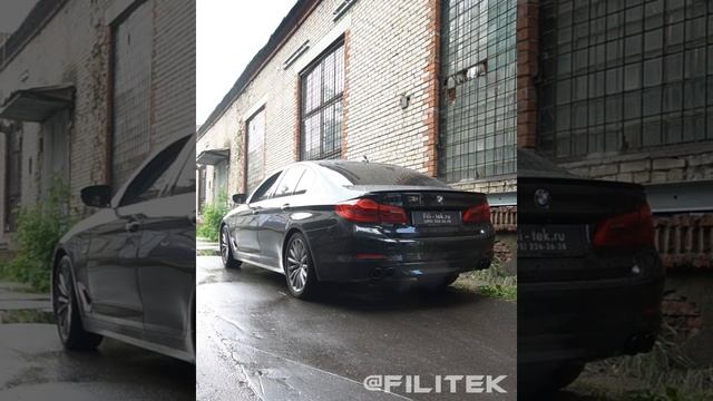 Спортивный выхлоп на BMW 530i G30