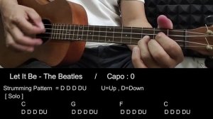 Let It Be - The Beatles - Ukulele Tutorial