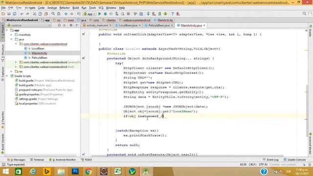 Consumir WebService Java desde Android