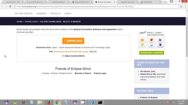Selenium Tutorial #9 - Selenium WebDriver - Downloading and Installing required Softwares