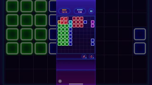 Glow Block Puzzle?Glow Themed Classic Block Puzzle #25 - Gameplay Walkthrough (iOS, Android)