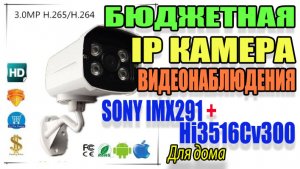 IP камера видеонаблюдения 3Mp Бюджетное наблюдение своими руками VOLDERLI SONY IMX291+Hi3516Cv300