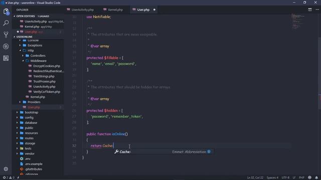 How to Detect User Online Status In Laravel смотреть онлайн