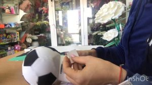 Мастер класс Футбольный мяч в виде светильника. Мячик из фоамирана