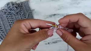 Красивый рельефно ажурный узор спицами для вязания джемпера, кардигана  Ажурные дорожки