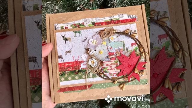 Скрапбукинг. Идея новогоднего подарка. смотреть онлайн