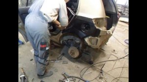 Замена крыла на Hyundai Getz