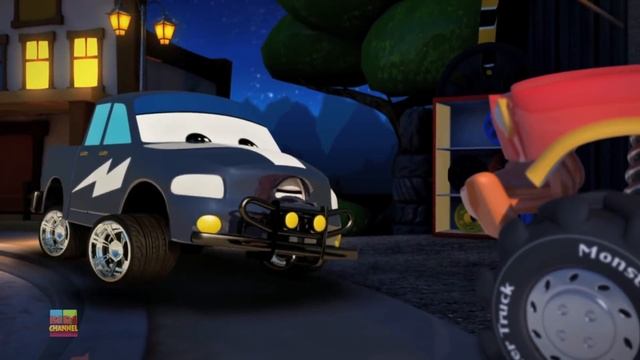 Haunted House Monster Truck Vs Monster Truck Dan | Truck Chase Videos