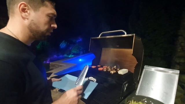 Постный ролл на гриле