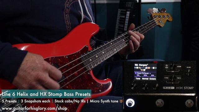 Line 6 Helix / HX Stomp Worship Bass Preset Sound Samples смотреть онлайн