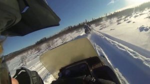 Ski Doo 440 bombardier (Trail swamp riding)