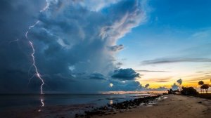Картинка облака. Молния, океан, природа | Picture clouds. Lightning, ocean, nature