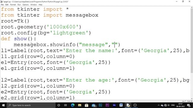 How to give events for button in Python Tkinter. Day 13. Explanation in tamil #pythonTkinter