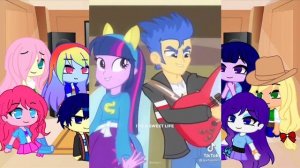 My Little Pony equestria girls//react TikTok //(gacha club )