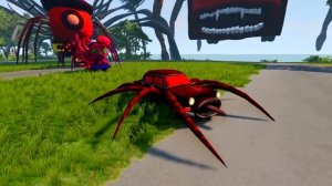 Monsters Big & Small Cars VS NEW Downhill Madness with BUS EATER & HOUSE HEAD – BeamNG.Drive