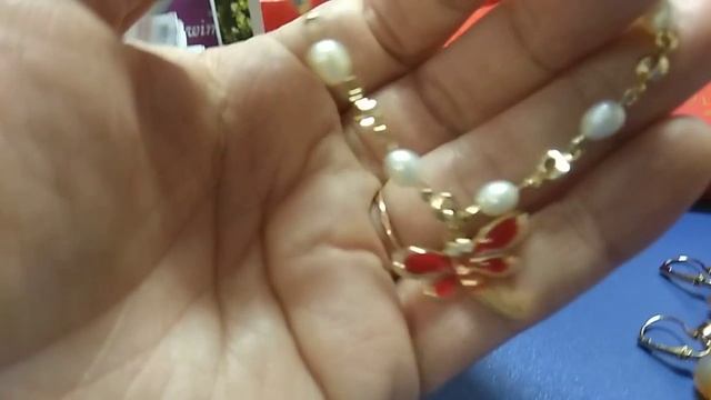 РАСПРОДАЖА FLORANGE !!! Серьги "Риволи", браслет " Рапсодия"