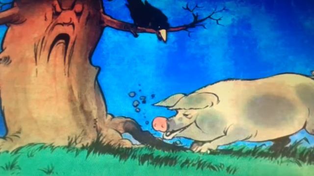 Басня "Свинья под дубом" смотреть онлайн