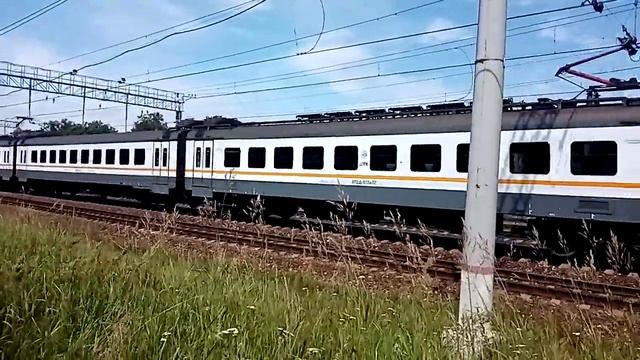Подготовка к Мцд-3 электропоезд ЭП2Д 0126 в первыедени работы на казанском направлении