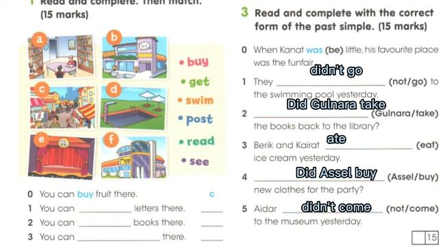 Активити бук 4 сынып 21-24 б. Activity book 4 p 21-24.