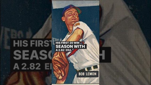 Bob Lemon absolutely shoved 🍋⚾️ #baseballhistory #baseballfans #baseballplayers