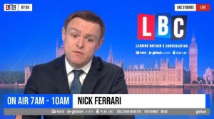 Nick Ferrari questions Health Minister Will Quince    | Watch LIVE