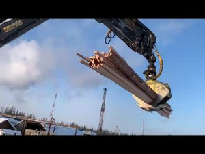 Участок измельчения горбыля и обрези. Республика Коми