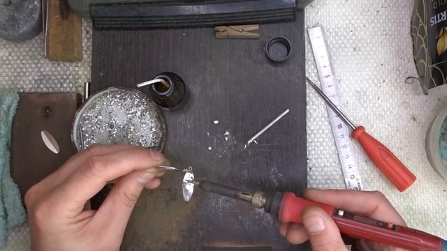 Блесна "Клоп 25 впай"- Как сделать блесну на окуня своими руками