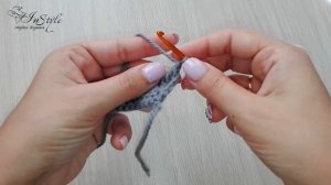 СКРЕЩЕННЫЙ СТОЛБИК С 2 НАКИДАМИ ► Уроки вязания ► Крючком