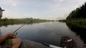 Рыбалка на удочку в проводку на Соже