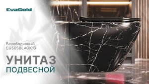Обзор подвесного унитаза EG505Black-G EvaGold