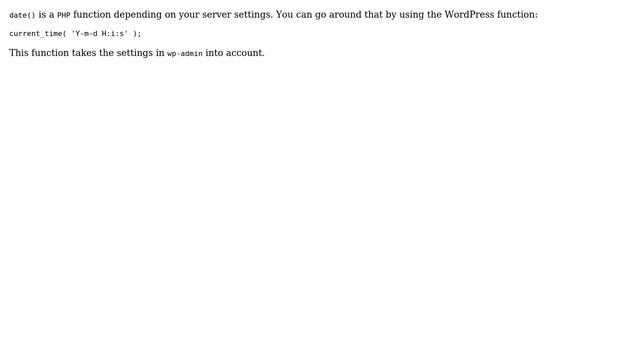 Wordpress: PHP function showing wrong time in WordPress (3 Solutions!!) смотреть онлайн