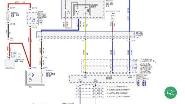 Ford Kuga 2013 1.5 1.6 ecoboost электросхема системы запуска смотреть онлайн