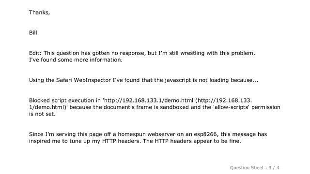 iOS : Safari iOS not loading Javascript file? смотреть онлайн