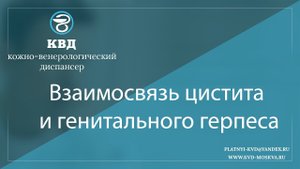 825  Взаимосвязь цистита и генитального герпеса