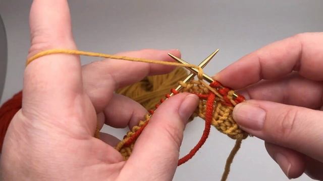 МК Простое вязание жаккарда, схема жаккарда Пятнышки Жирафа