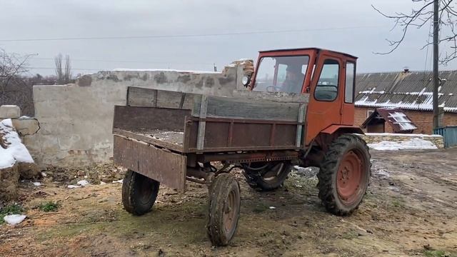 ВОЗИМО ДРОВА З ДОЛИНИ ТРАКТОРОМ Т-16
