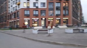 Москва 3272 бульвар Академика Ландау, ЖК Северный, окрестности будущей станции метро осень вечер