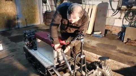 Сборка мотобуксировщика