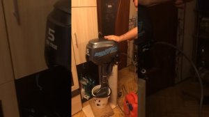 Мотор Mikatsu 5л. 4-такта. Первый запуск.