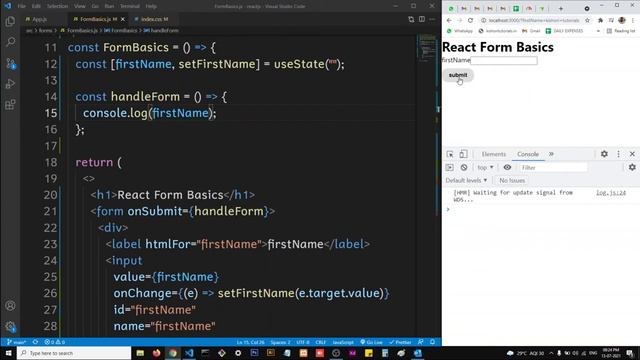 Form Basics | Controlled Components