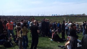 Луганск Хрящеватое 21 04 2013 Освобождение Луганска