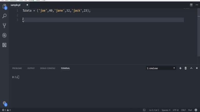 Perl Programming Hash Data Structures