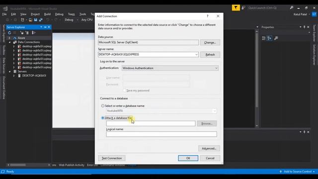 Connect Database From SQL Server to Windows Form Application Using C# | C# смотреть онлайн