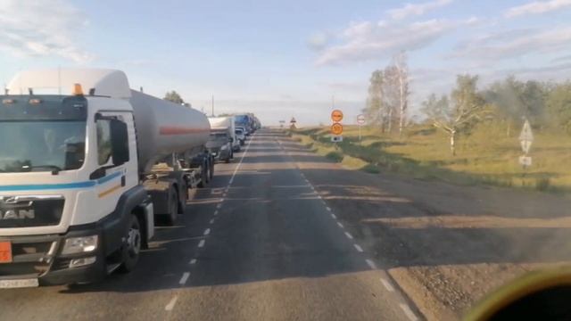 Затор протяжённостью в 10 км на трассе М5 Урал ... смотреть онлайн