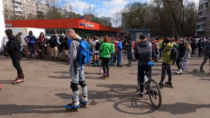500 человек! Покатушки на Роликах по городу Москва. Открытие Сезона катания 2022. Катание на Роликах